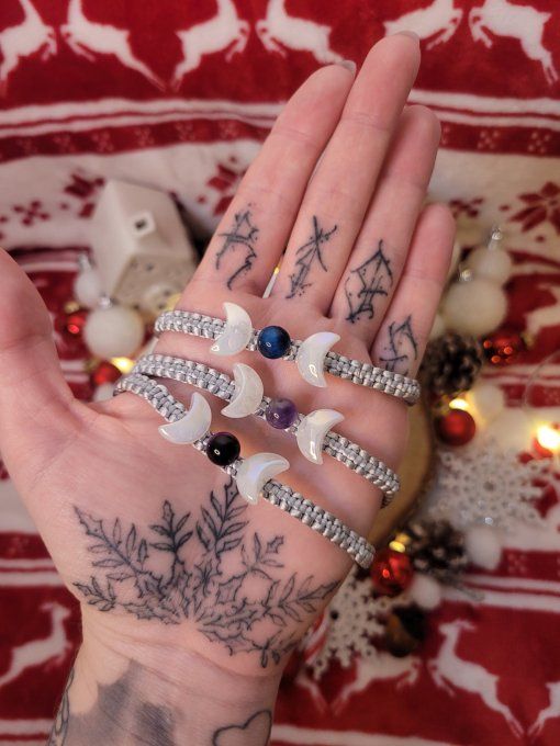 Bracelets pierre et breloques faits mains