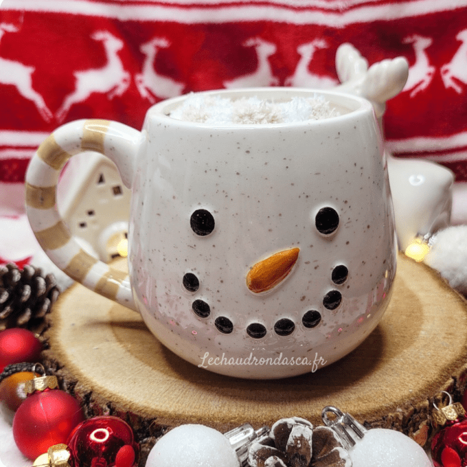 Tasse de bonhomme de neige + chaussette pilous