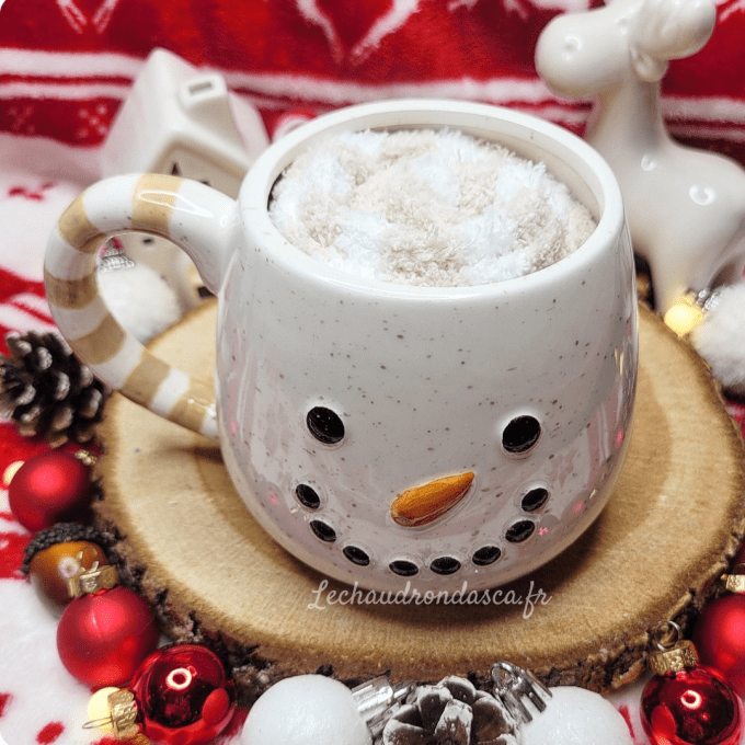 Tasse de bonhomme de neige + chaussette pilous