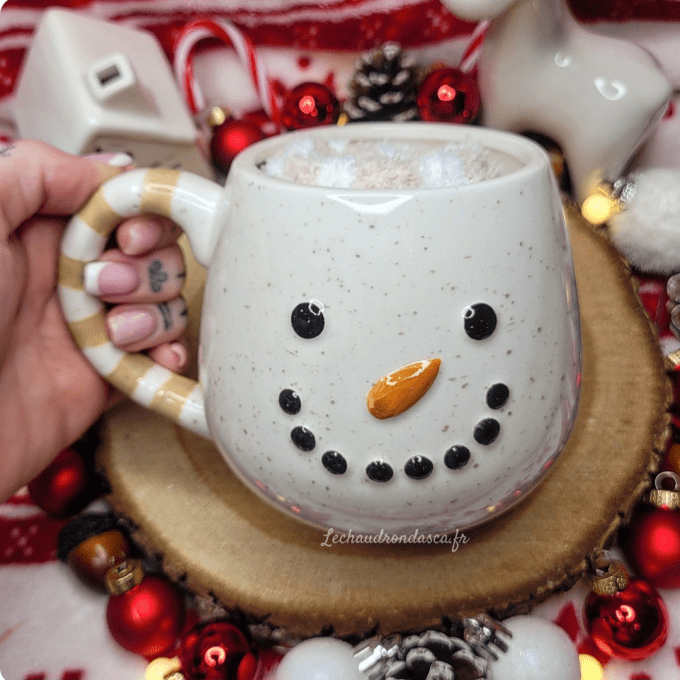 Tasse de bonhomme de neige + chaussette pilous