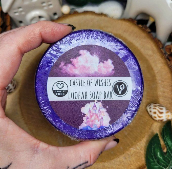 Savon au loofah chäteau des voeux